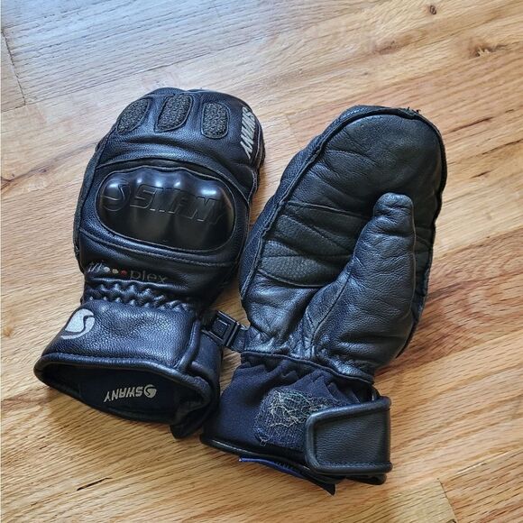 Swany Tri-Plex Molded Knuckle Kids Skiing Mittens - Picture 1 of 4